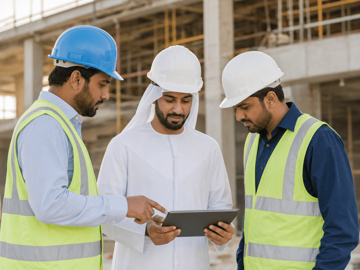 Labourhome recruitment team coordinating workers at a project site